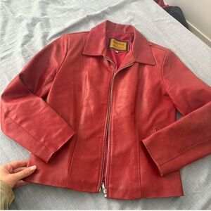 Prima Donna Bold Red Leather Jacket